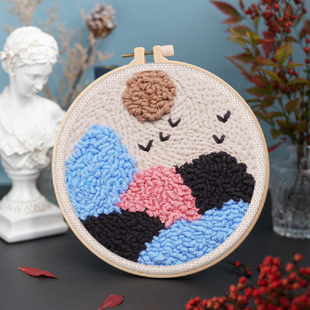 Punch Needle 20x20 Rolling Hills - Kidis Art