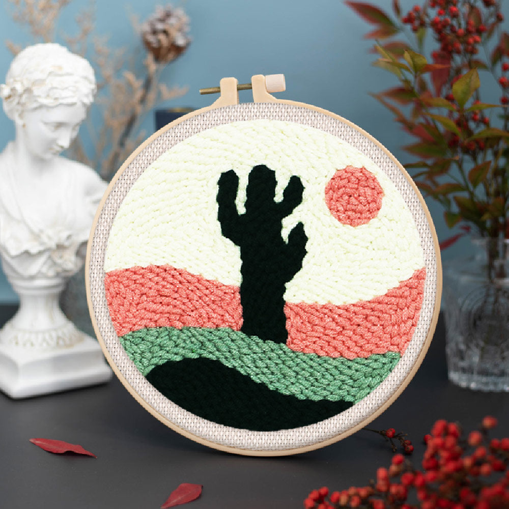 Punch Needle 20x20 Wüstenkaktus - Kidis Art