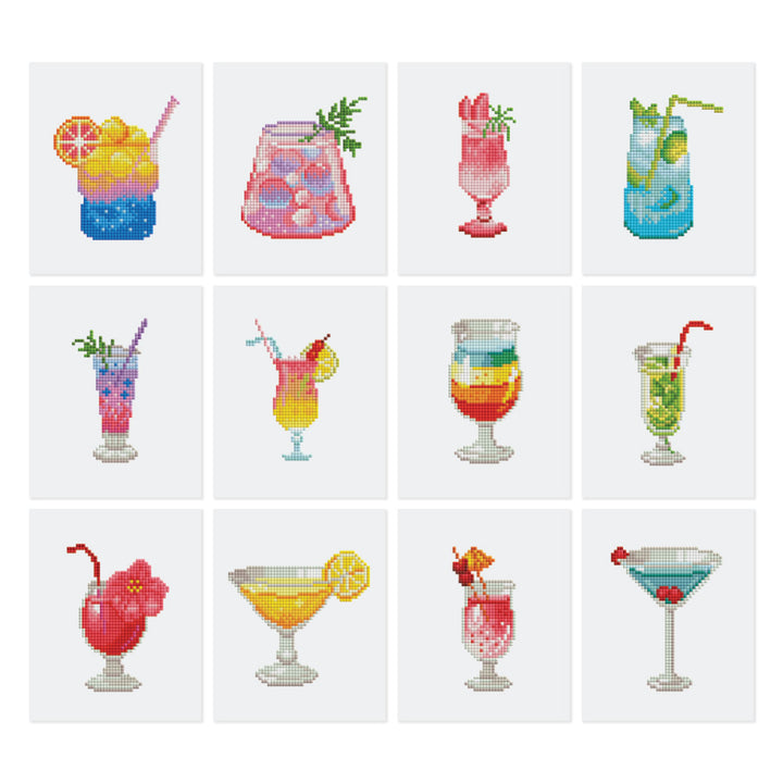 Mini-Serie Diamond Painting Cocktails - Kidis Art