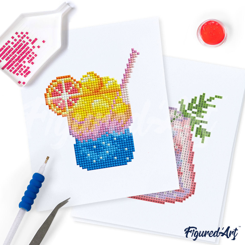 Mini-Serie Diamond Painting Cocktails - Kidis Art