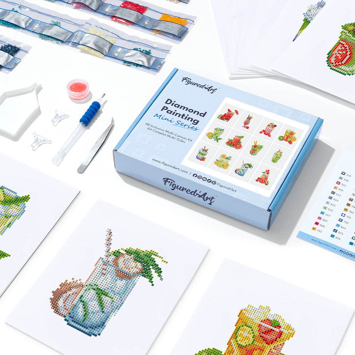 Mini-Serie Diamond Painting – Mocktails - Kidis Art