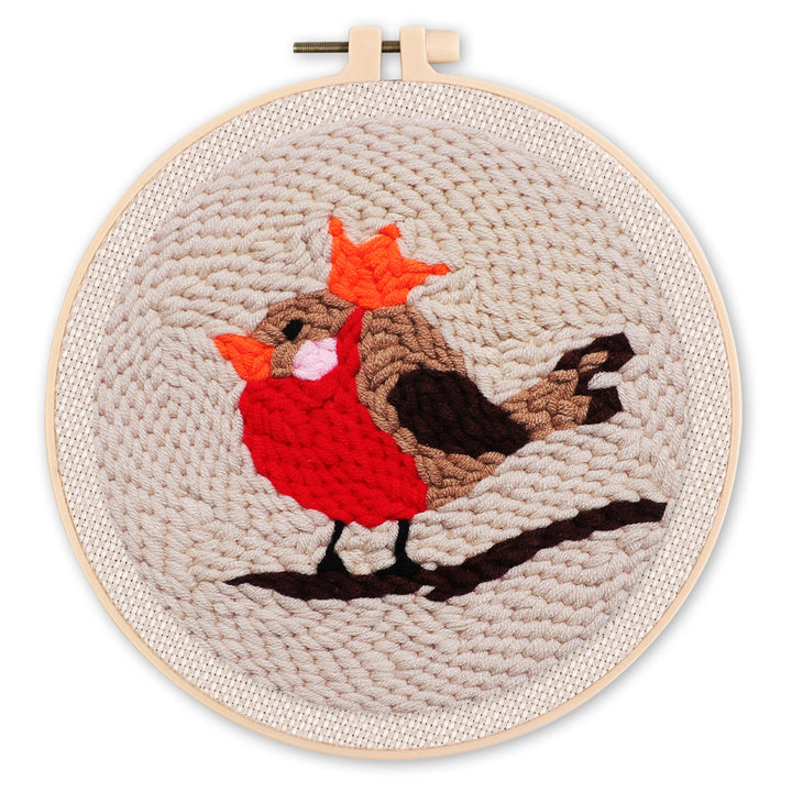 Punch Needle 20x20 Rotkehlchen