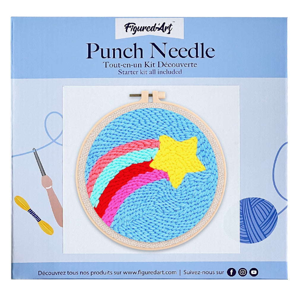 Punch Needle 20x20 Sternschnuppe - Kidis Art