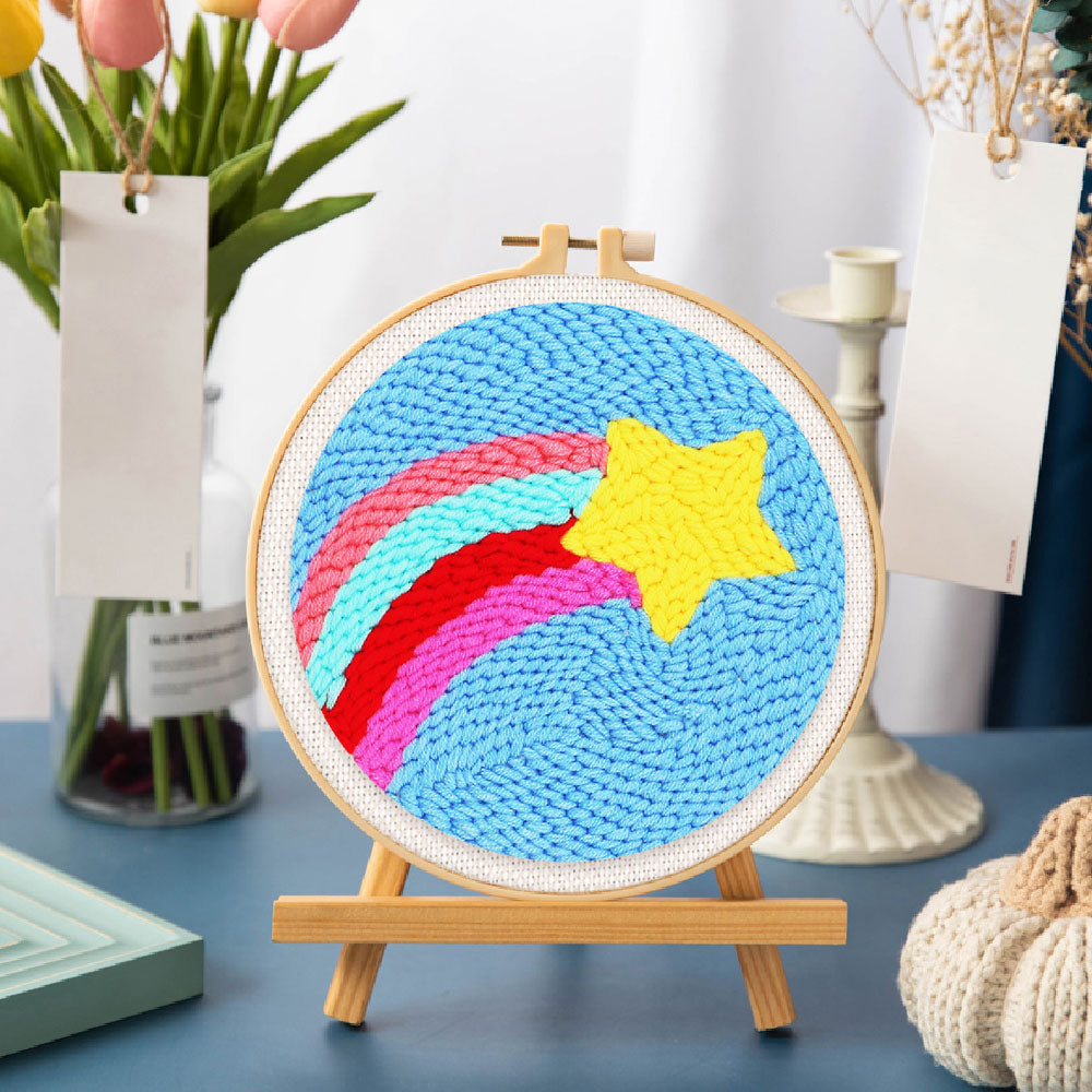 Punch Needle 20x20 Sternschnuppe