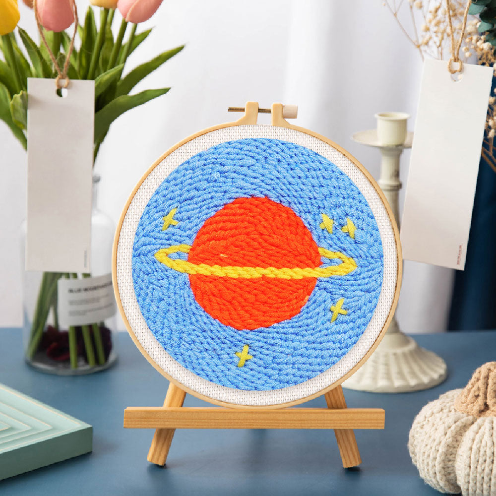 Punch Needle 20x20 Saturn - Kidis Art