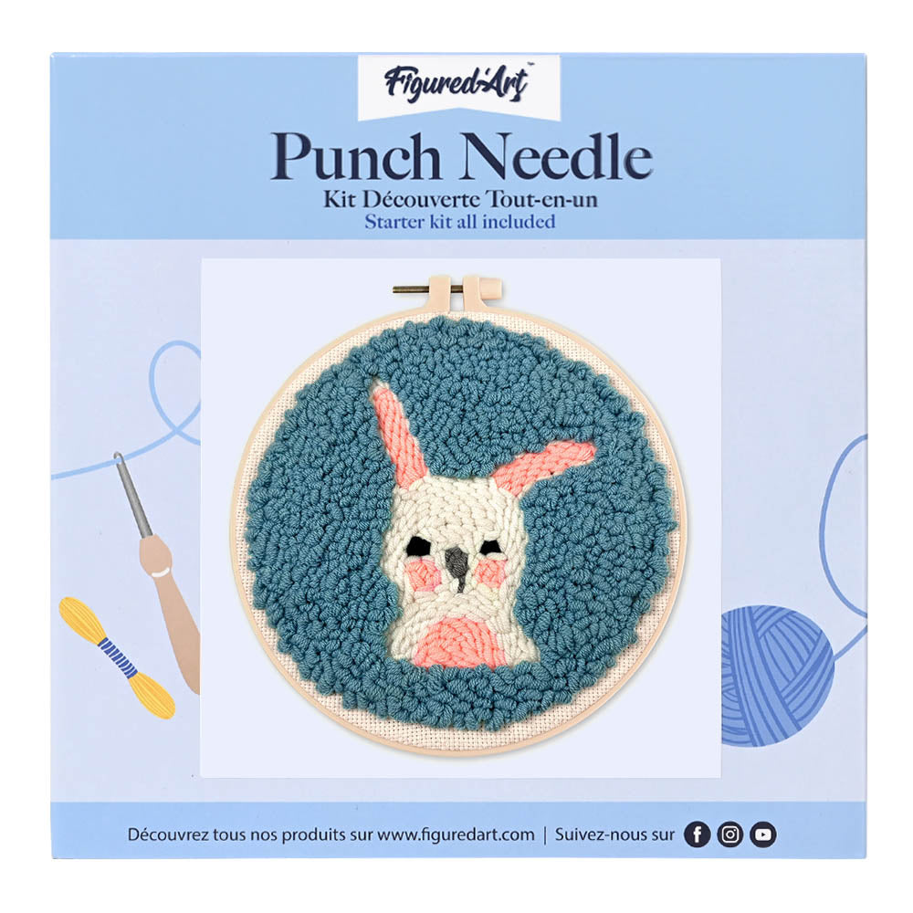 Punch Needle 20 x 20 cm Kleines Kaninchen