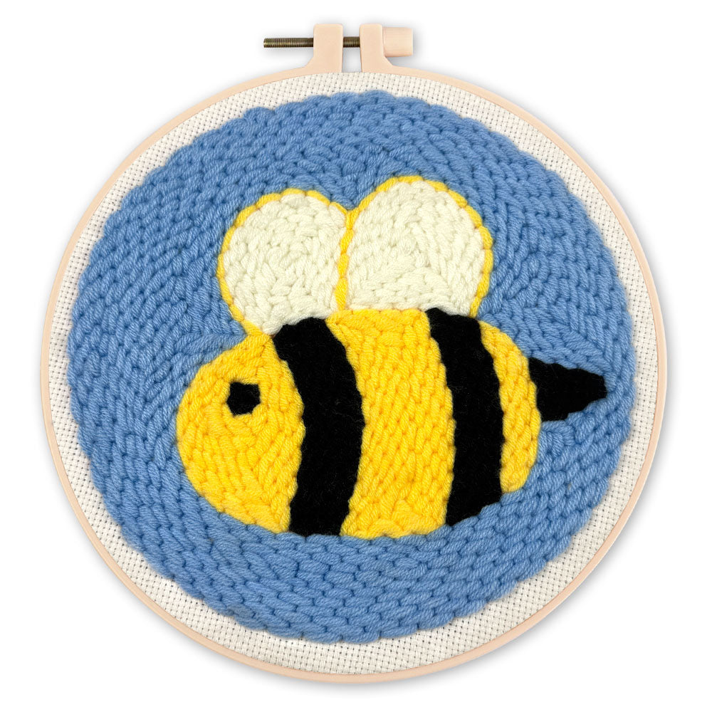 Punch Needle 20 x 20 cm Niedliche Biene - Kidis Art