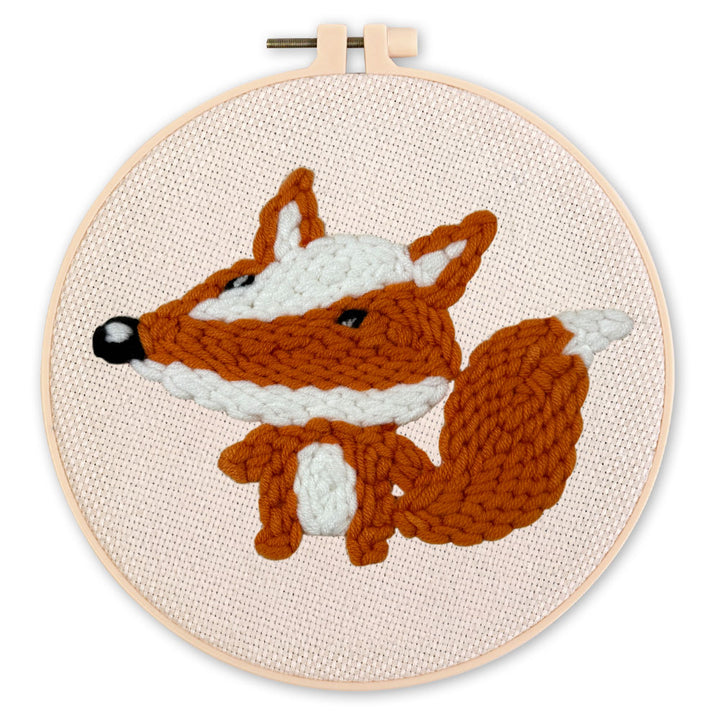 Punch Needle 20 x 20 cm  Niedlicher Fuchs