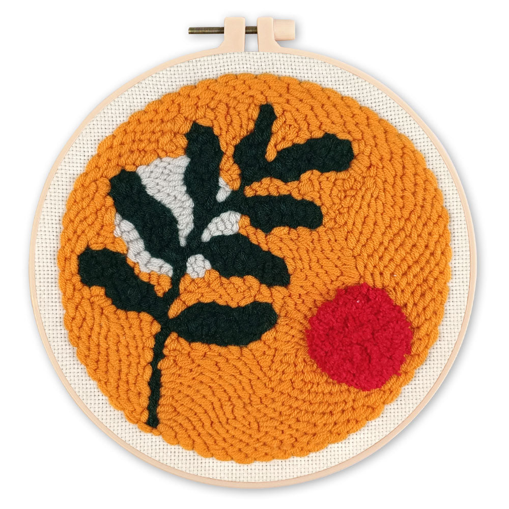 Punch Needle 20 x 20 cm Botanic Abstrait 1 - Kidis Art