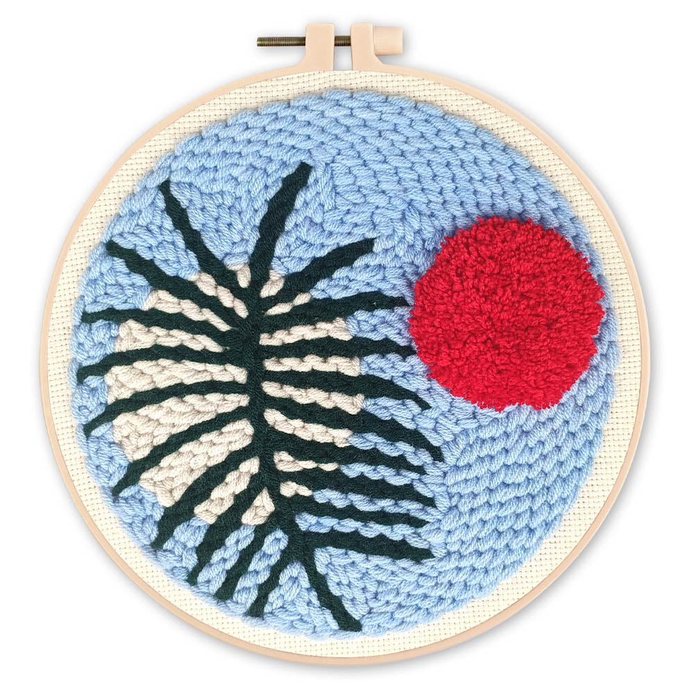 Punch Needle 20 x 20 cm Botanic Abstrait 2