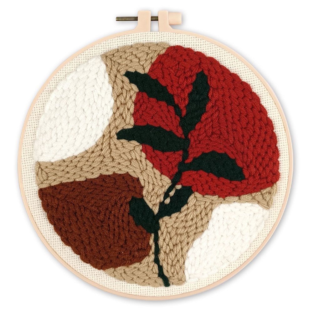 Punch Needle 20 x 20 cm Botanic Abstrait 3 - Kidis Art