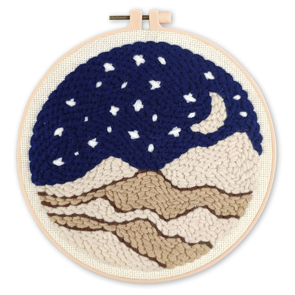 Punch Needle 20 x 20 cm Nacht in der Wüste