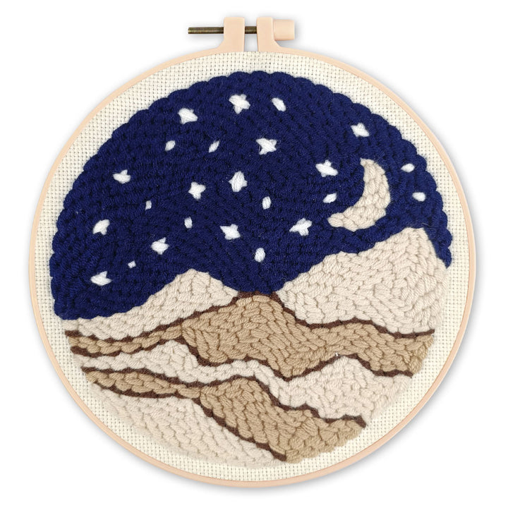 Punch Needle 20 x 20 cm Nacht in der Wüste