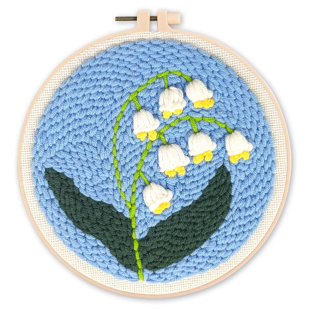 Punch Needle 20 x 20 cm Maiglöckchen - Kidis Art
