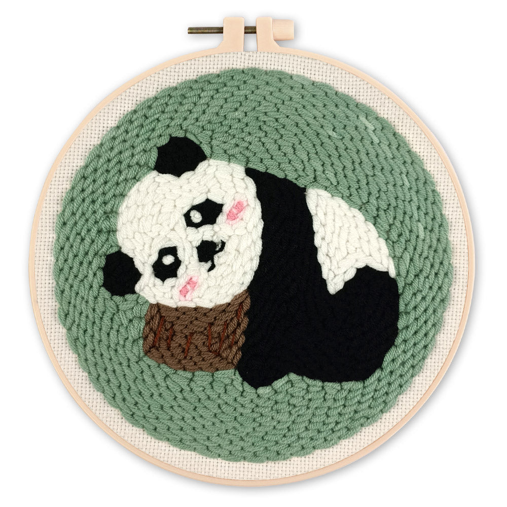 Punch Needle 20 x 20 cm Panda 1