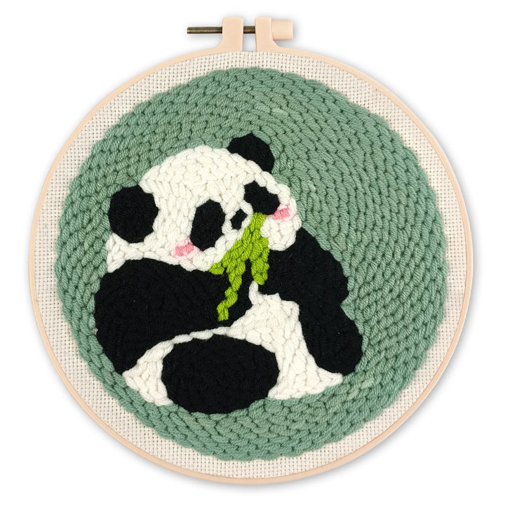Punch Needle 20 x 20 cm Panda 2