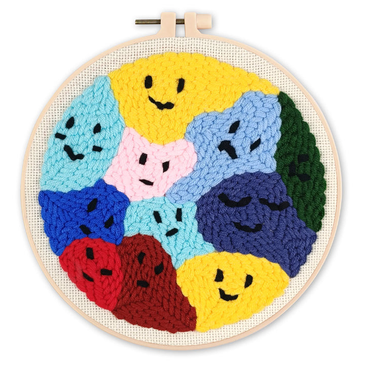 Punch Needle 20 x 20 cm Stimmungen 