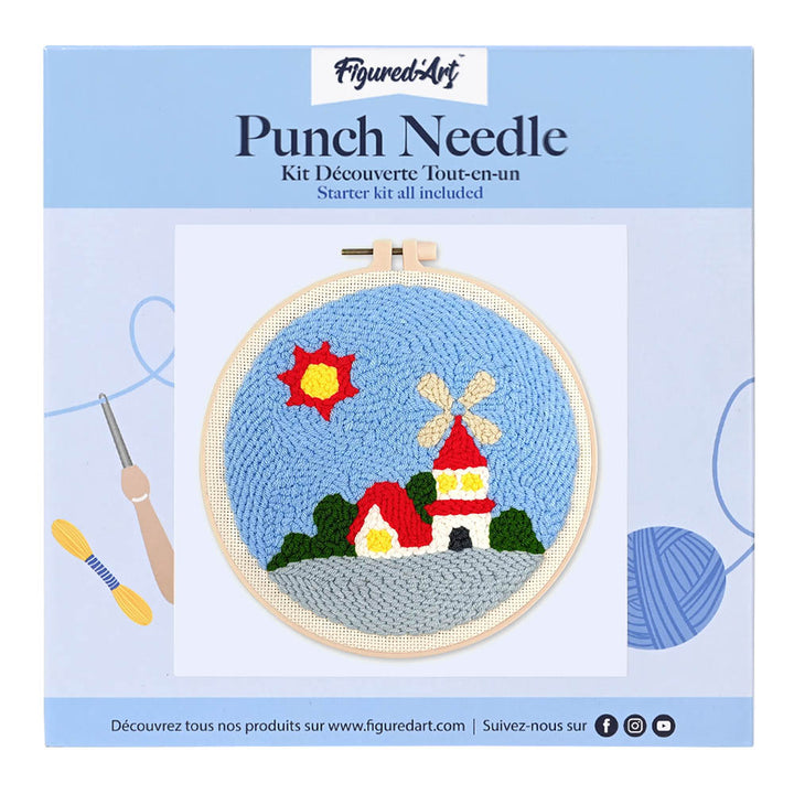 Punch Needle 20 x 20 cm Sonnenblume 