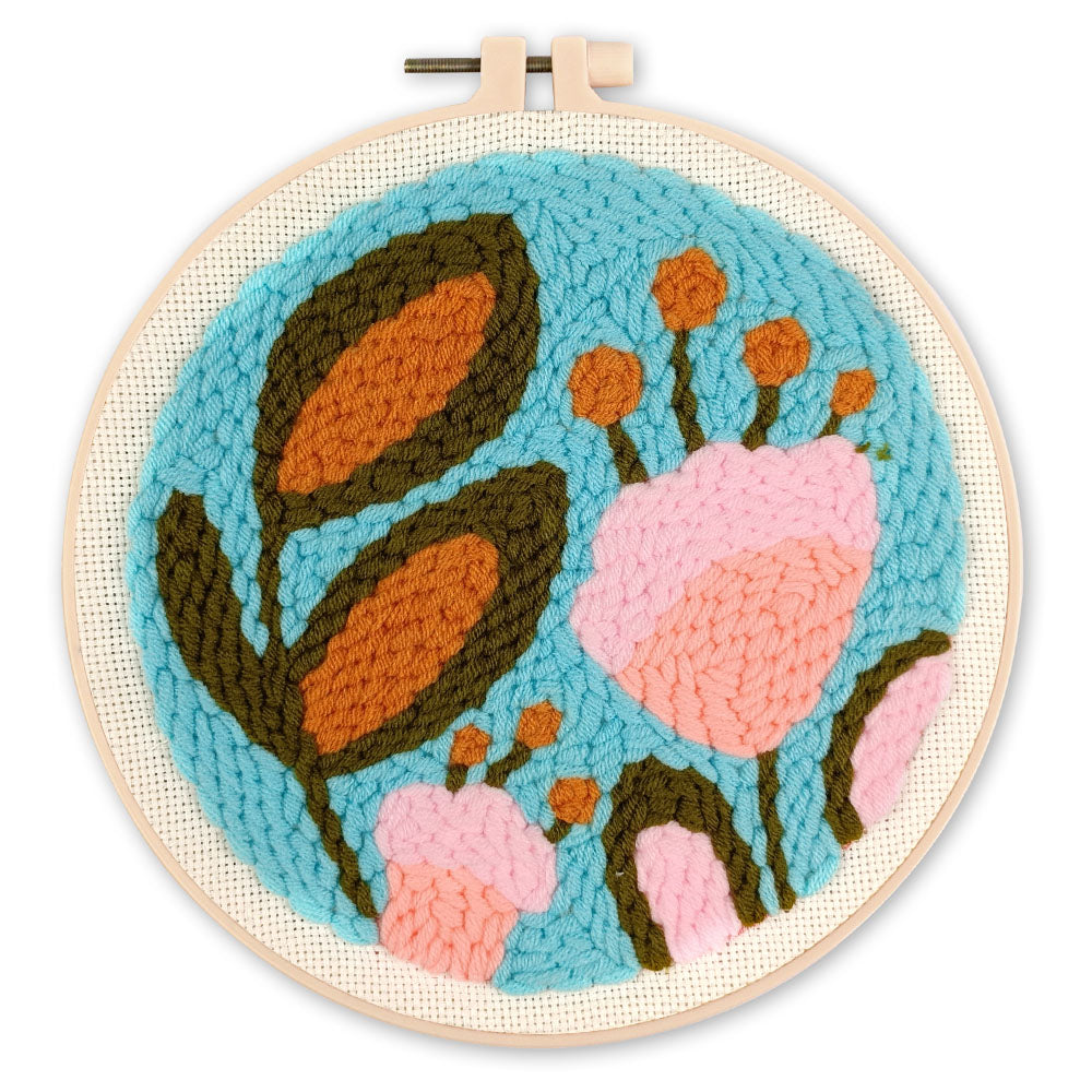 Punch Needle 20 x 20 cm Wildblumen Größe