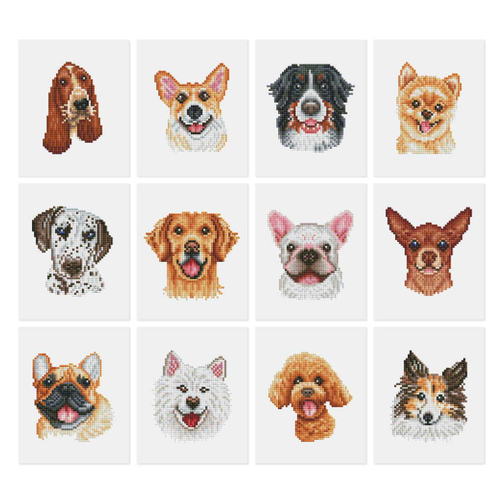 Mini-Serie Diamond Painting – Hunde - Kidis Art
