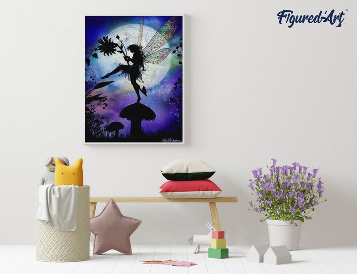 Diamond Painting 40x50 gerollte Leinwand Figured’Art Kleine Fee - Kidis Art