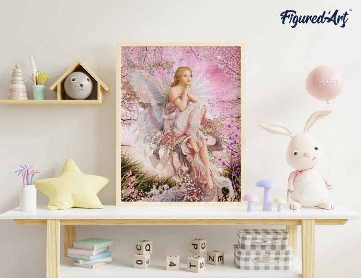 Diamond Painting 40x50 gerollte Leinwand Figured’Art Schöne Fee - Kidis Art