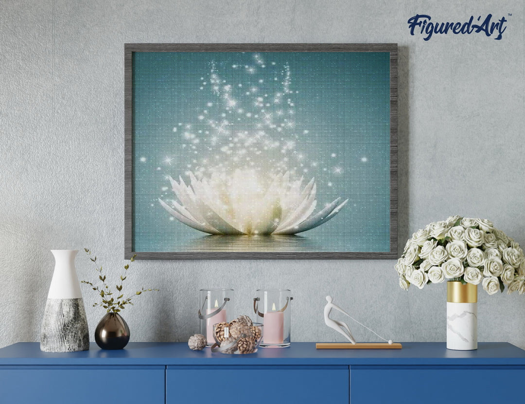 Diamond Painting 40x50 gerollte Leinwand Figured’Art Magisches Licht - Kidis Art