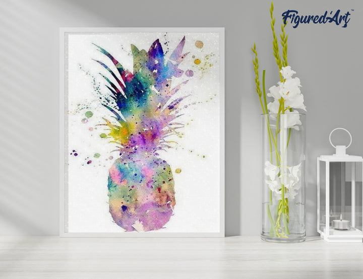 Diamond Painting 40x50 gerollte Leinwand Figured’Art Ananas - Kidis Art
