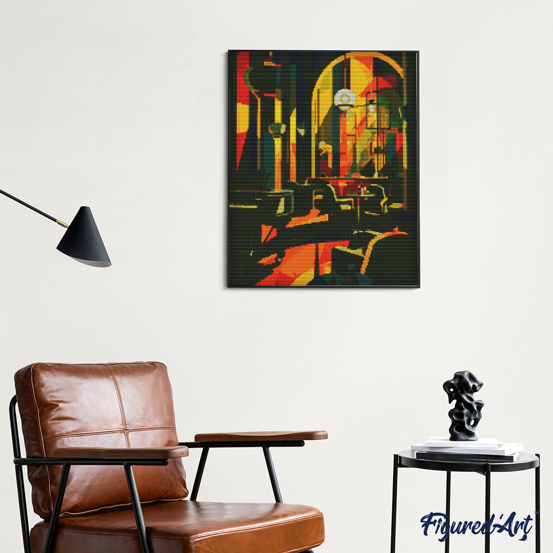 Diamond Painting 40x50 auf Keilrahmen gespannt Figured’Art Art-Déco-Club - Kidis Art