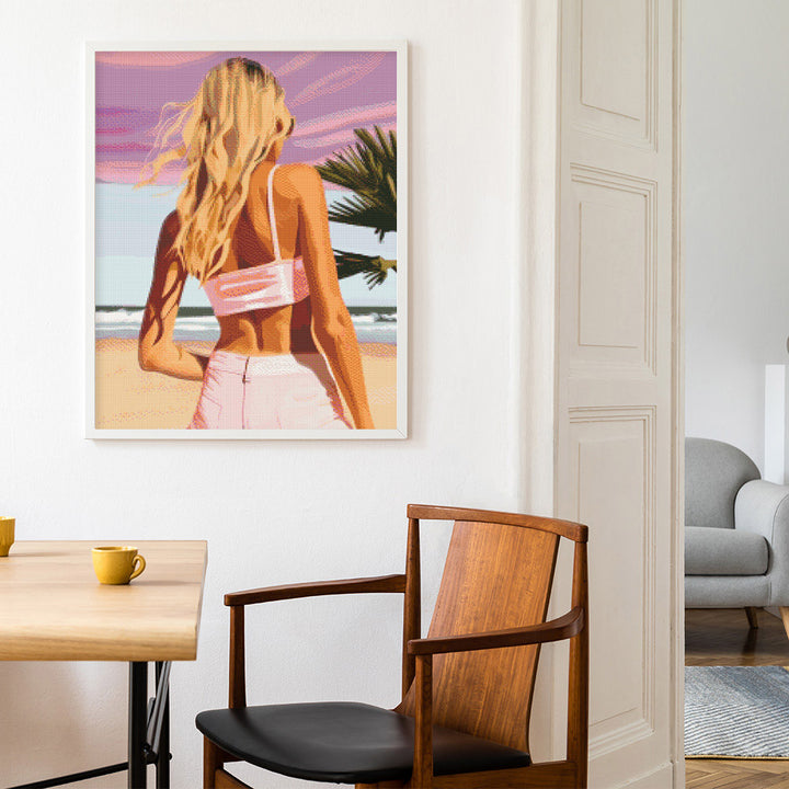 Diamond Painting 40x50 gerollte Leinwand Figured’Art Schönheit in der Dämmerung - Kidis Art