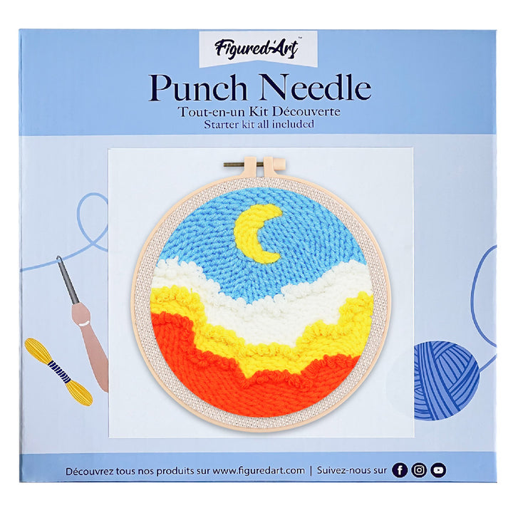 Punch Needle 20x20 Himmel und Wolke