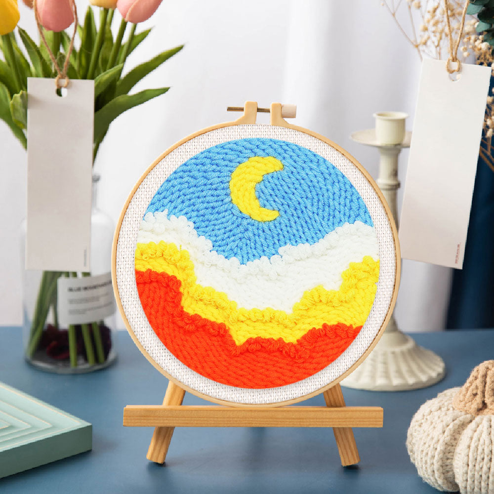 Punch Needle 20x20 Himmel und Wolke