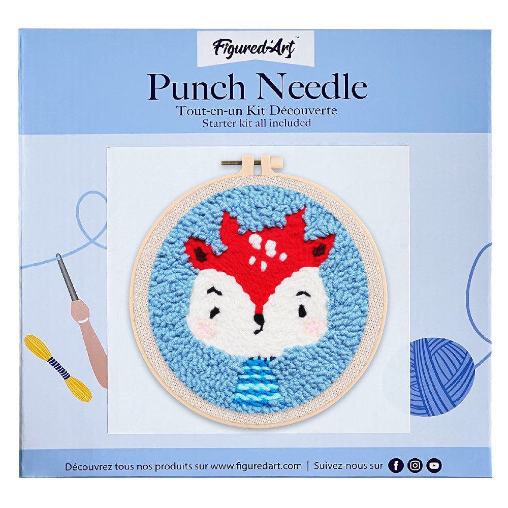 Punch Needle 20x20 Kleines Rentier - Kidis Art