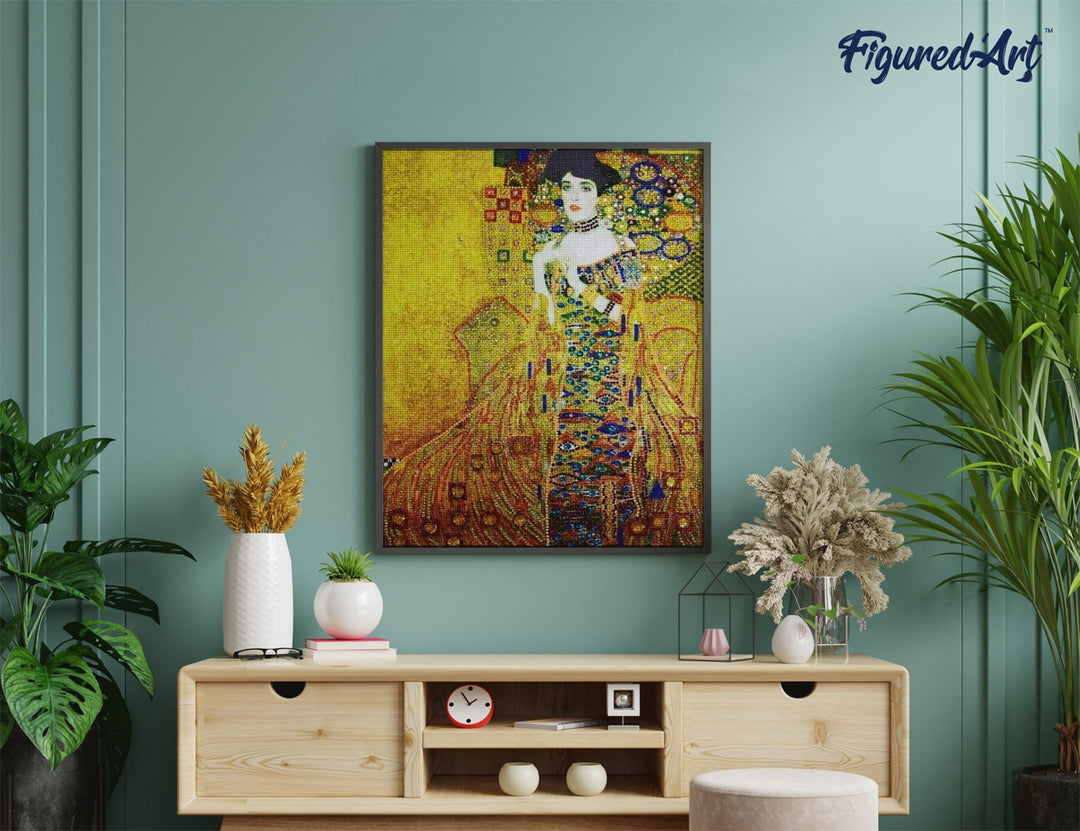 Diamond Painting 40x50 gerollte Leinwand Figured’Art Adele Bloch-Bauer I - Kidis Art