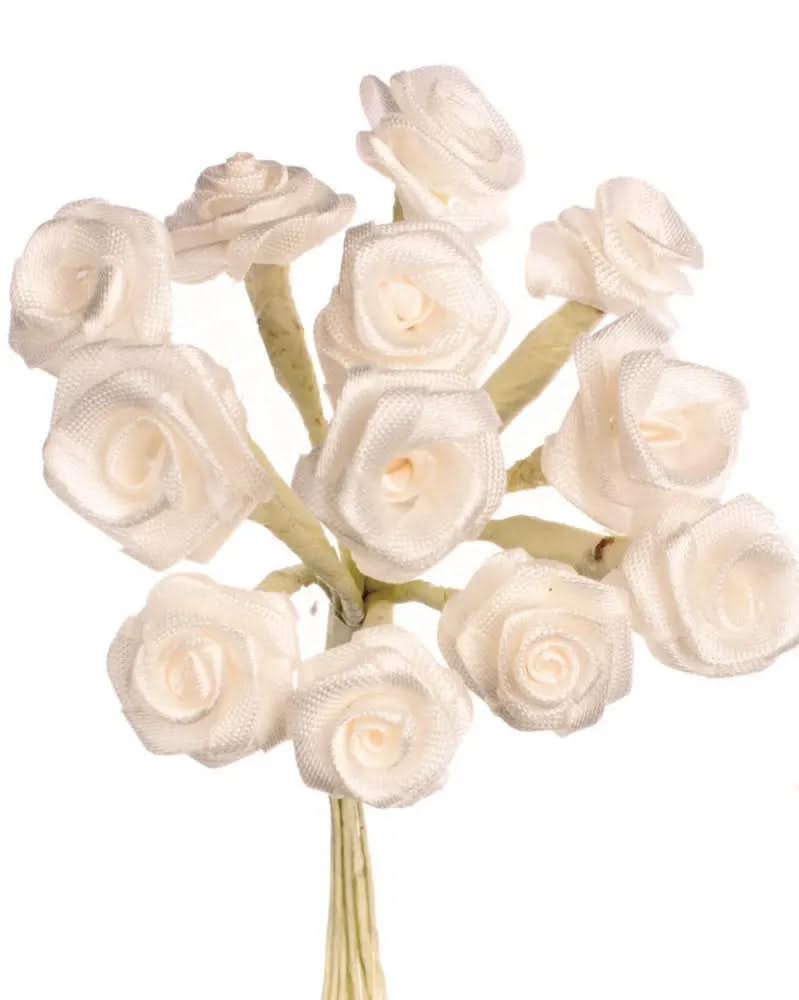 Diorröschen 12 Blüten crème, SB-Ausführung - Kidis Art