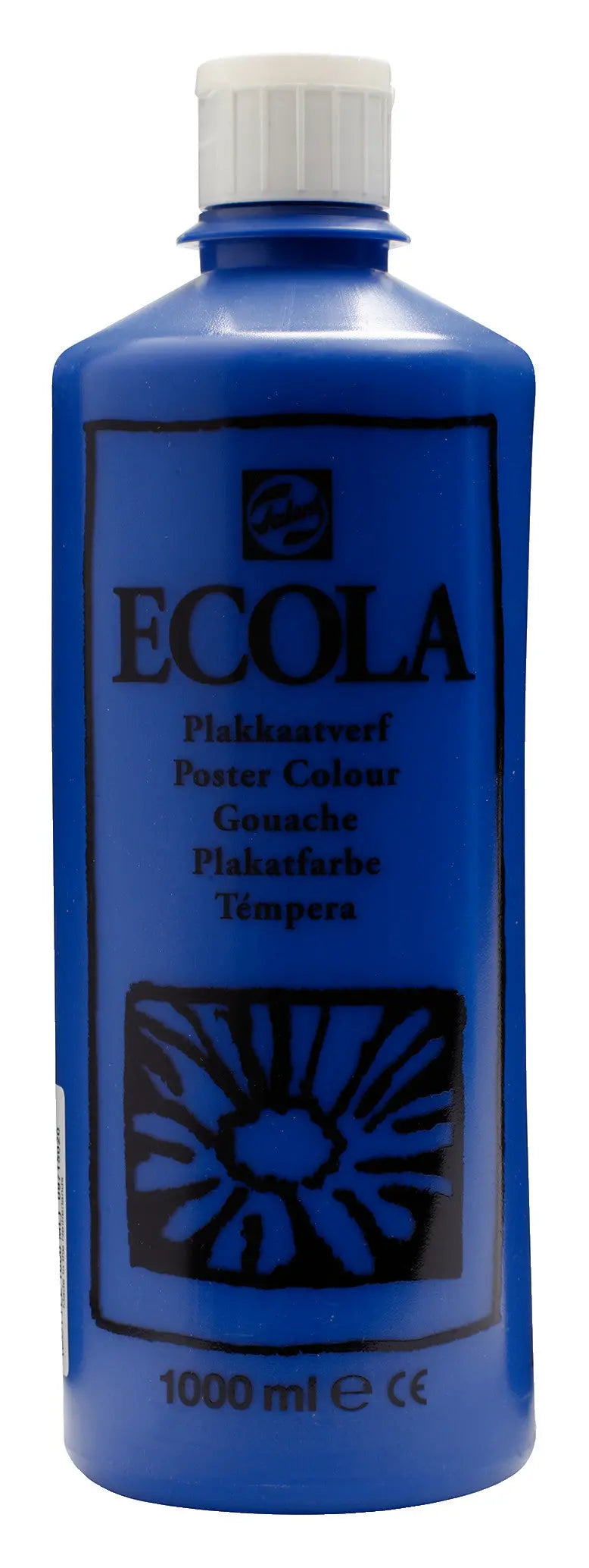 Ecola Plakatfarbe Flasche 1000 ml Dunkelblau 502