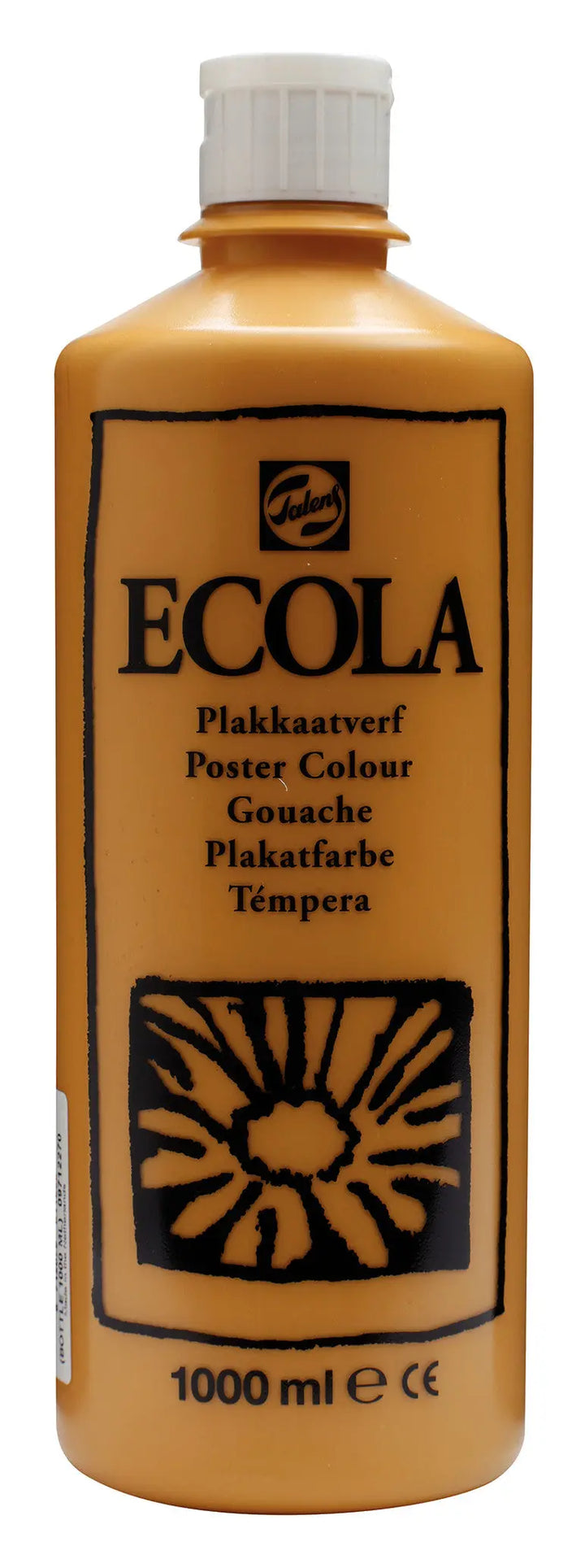 Ecola Plakatfarbe Flasche 1000 ml Gelber Ocker 227