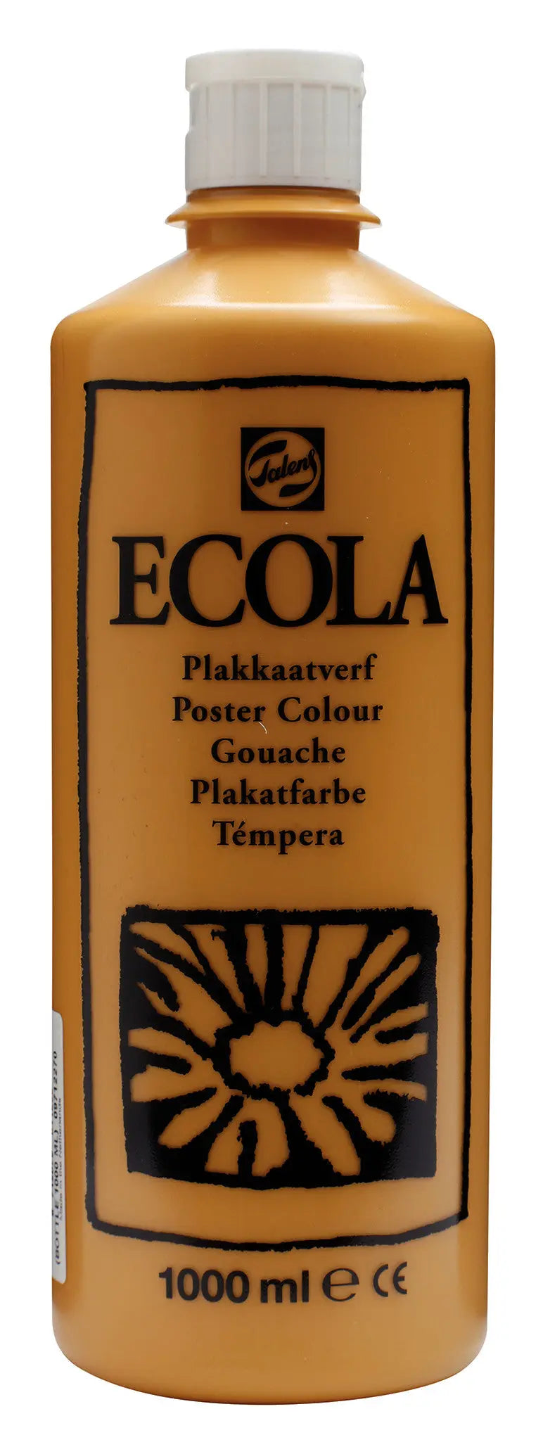 Ecola Plakatfarbe Flasche 1000 ml Gelber Ocker 227