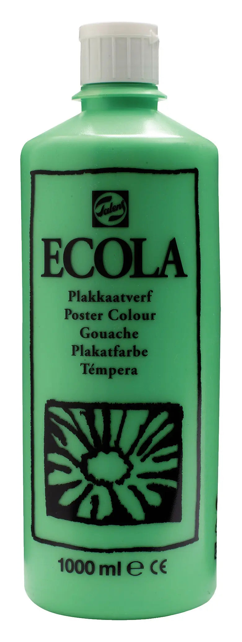 Ecola Plakatfarbe Flasche 1000 ml Hellgrün 601