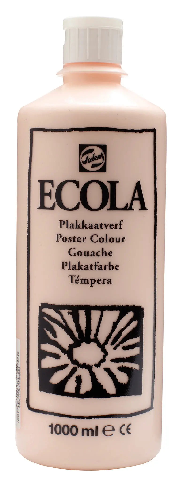 Ecola Plakatfarbe Flasche 1000 ml Rosa Beige 374