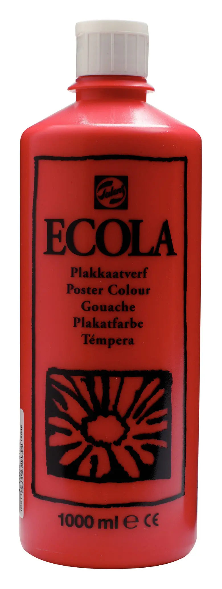 Ecola Plakatfarbe Flasche 1000 ml Scharlach 334