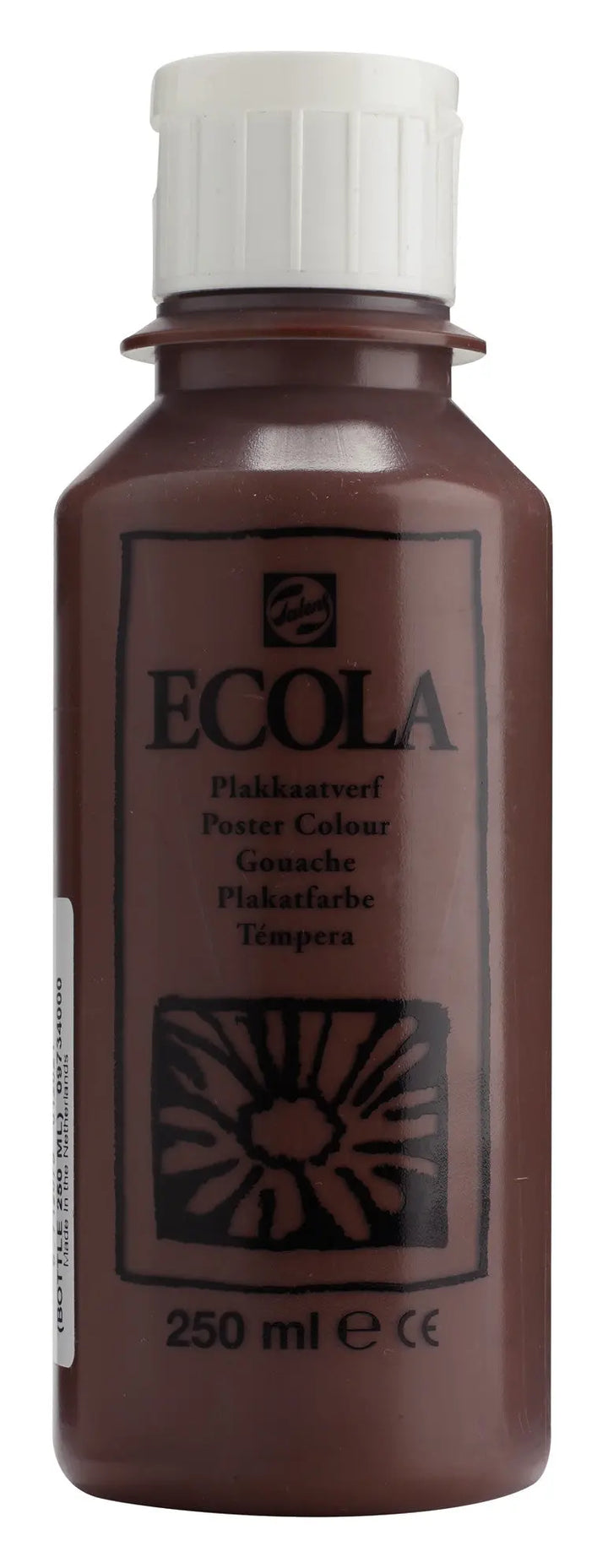 Ecola Plakatfarbe Flasche 250 ml Braun 400