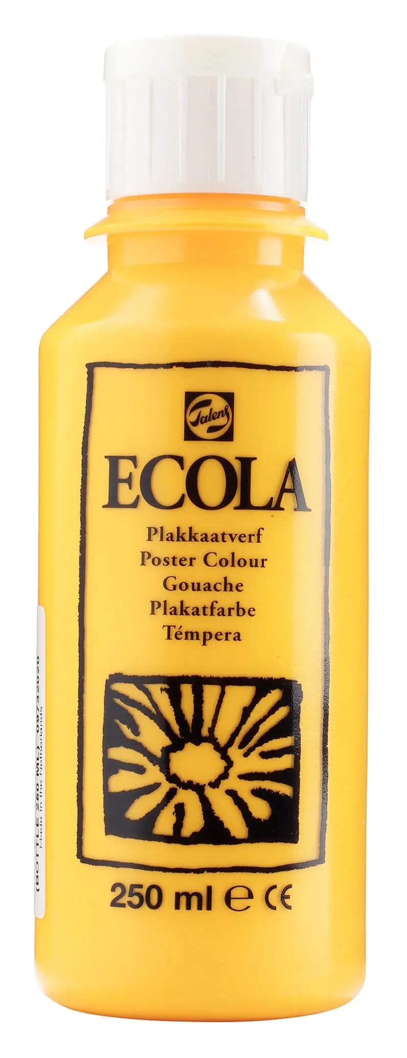 Ecola Plakatfarbe Flasche 250 ml Dunkelgelb 202 - Kidis Art