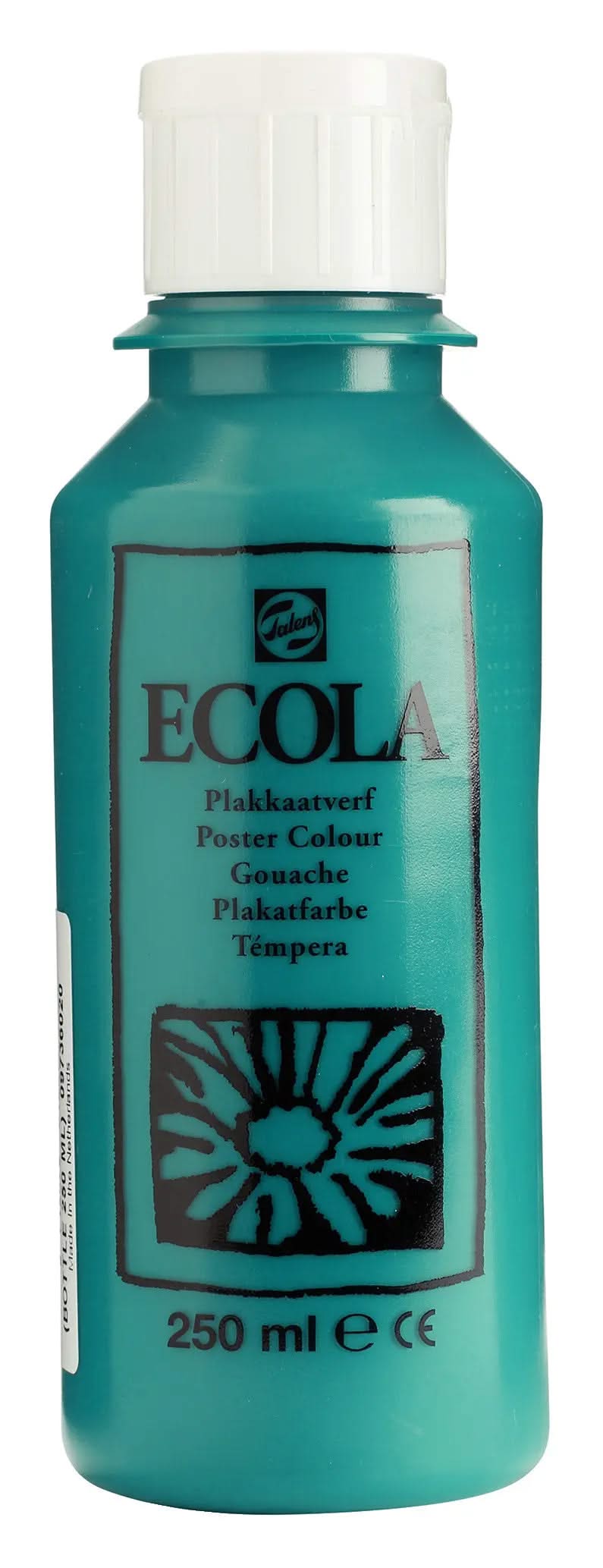 Ecola Plakatfarbe Flasche 250 ml Dunkelgrün 602 - Kidis Art