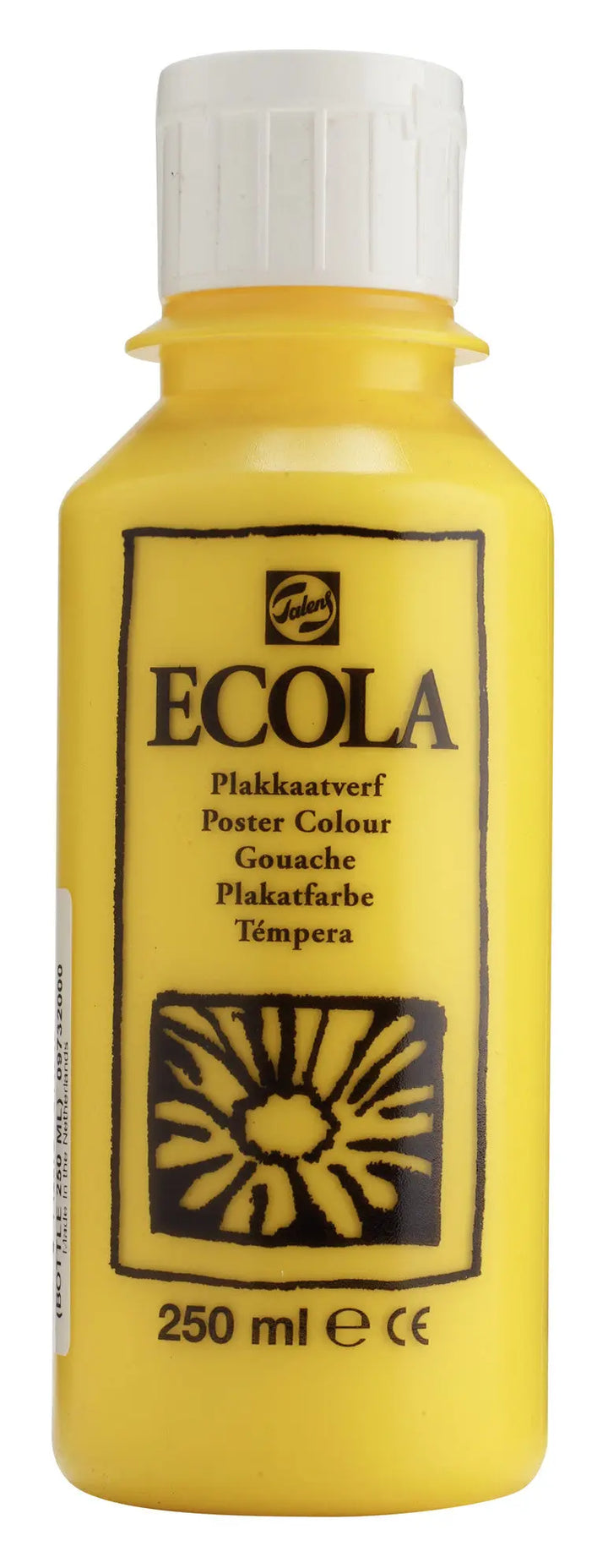 Ecola Plakatfarbe Flasche 250 ml Gelb 200