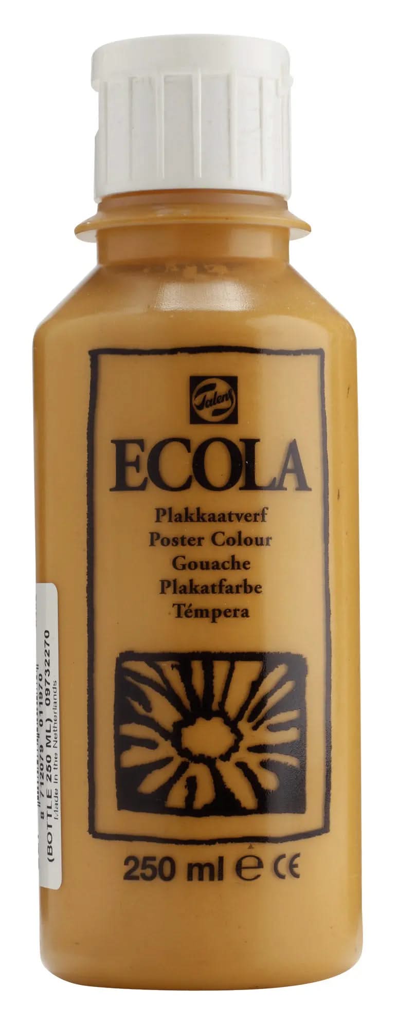 Ecola Plakatfarbe Flasche 250 ml Gelber Ocker 227 - Kidis Art