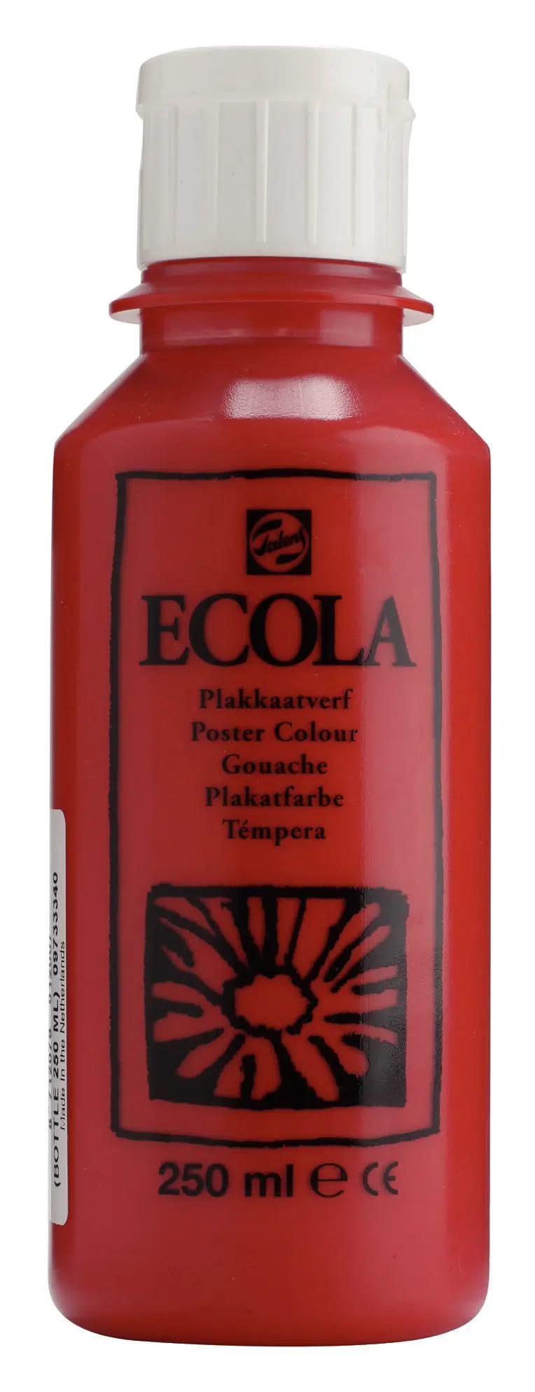 Ecola Plakatfarbe Flasche 250 ml Scharlach 334 - Kidis Art