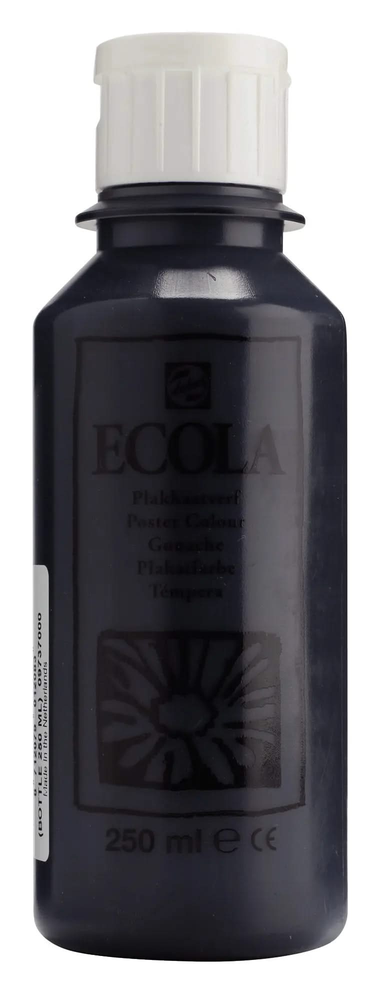 Ecola Plakatfarbe Flasche 250 ml Schwarz 700 - Kidis Art