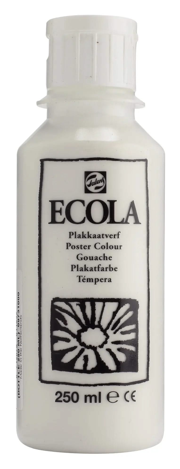 Ecola Plakatfarbe Flasche 250 ml Weiß 100 - Kidis Art