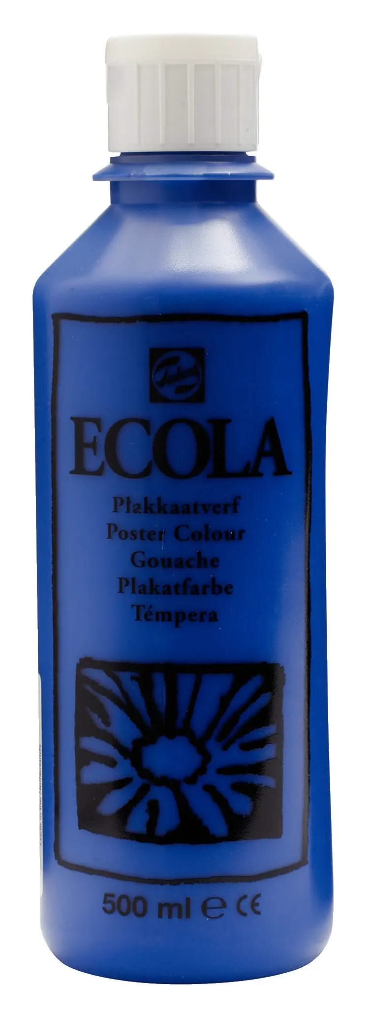 Ecola Plakatfarbe Flasche 500 ml Dunkelblau 502 - Kidis Art